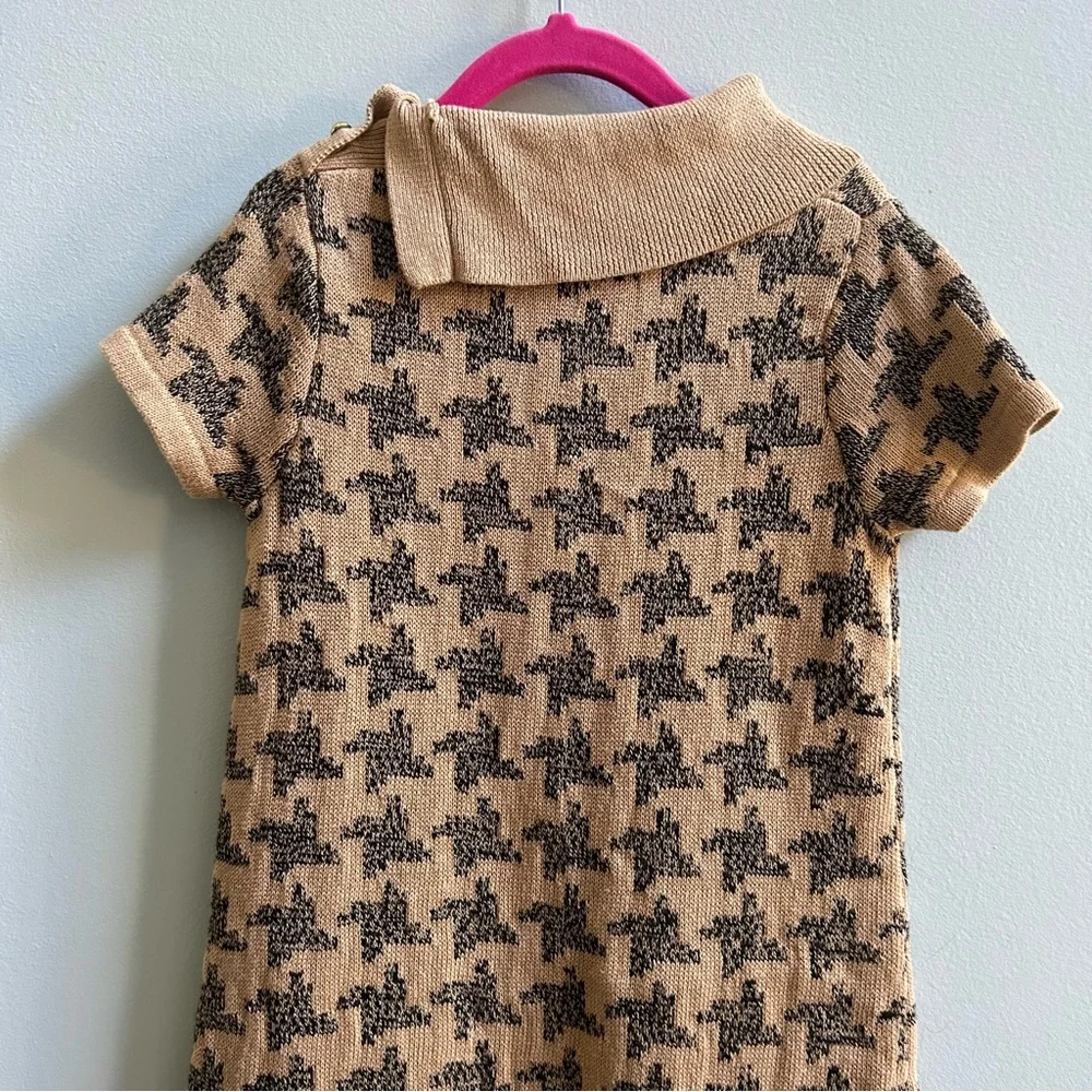 Janie & Jack Houndstooth Sweater Dress, Size 6